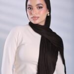 Cotton lycra dark brown