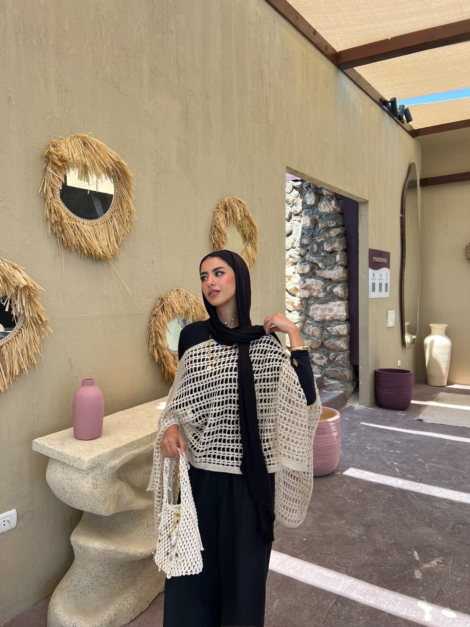 Crochet Cover - Ups ( baige)
