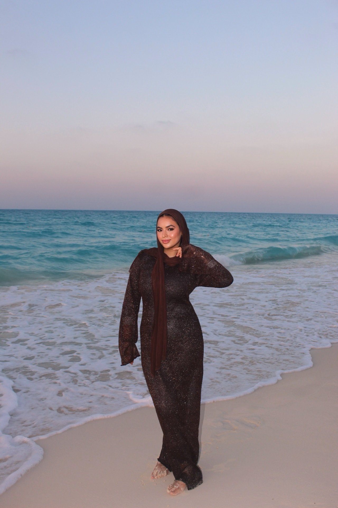 Oceane Dress (brown ) - Image 5
