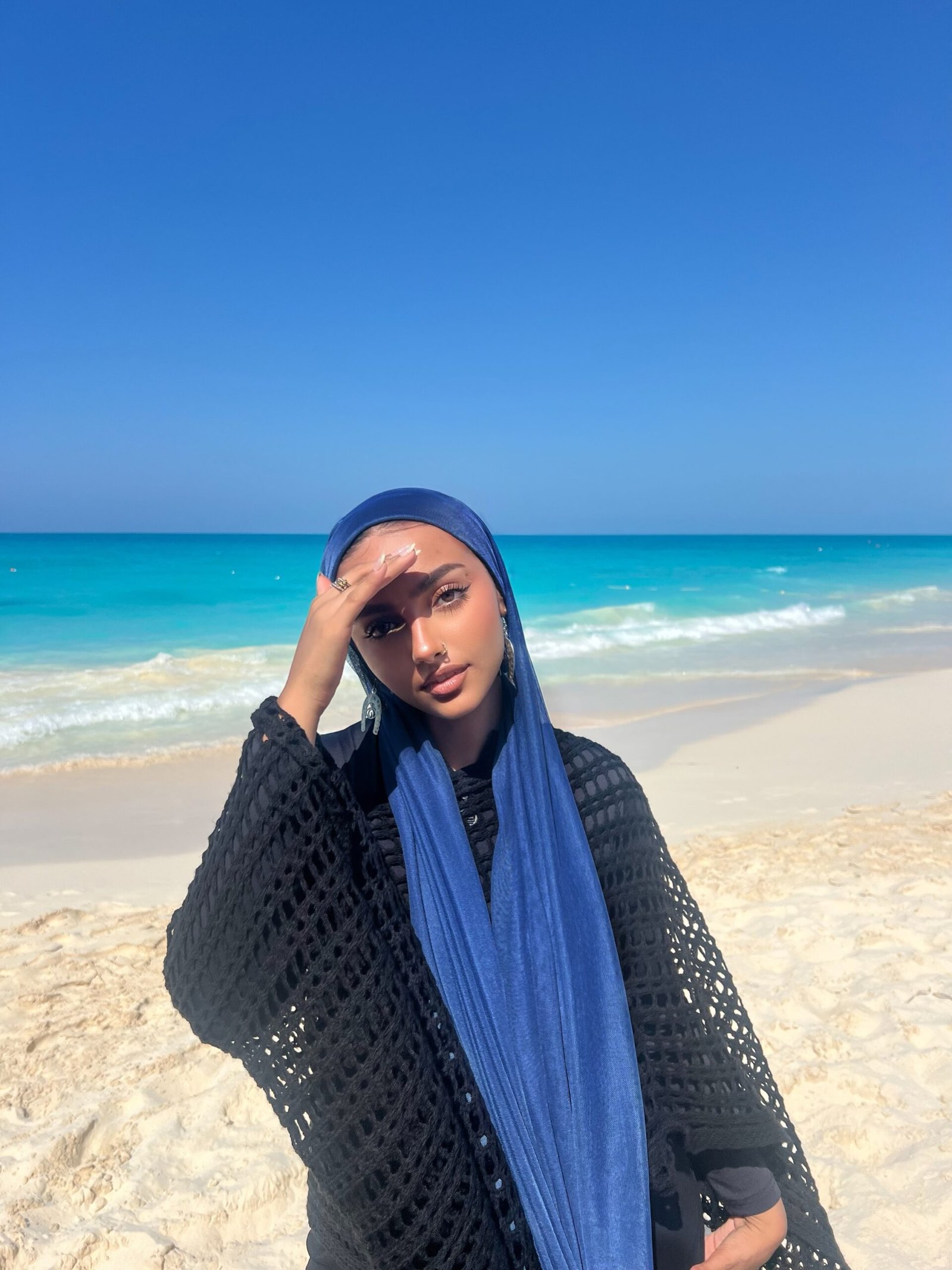 SWIMMING HIJAB (denim blue ) - Image 2