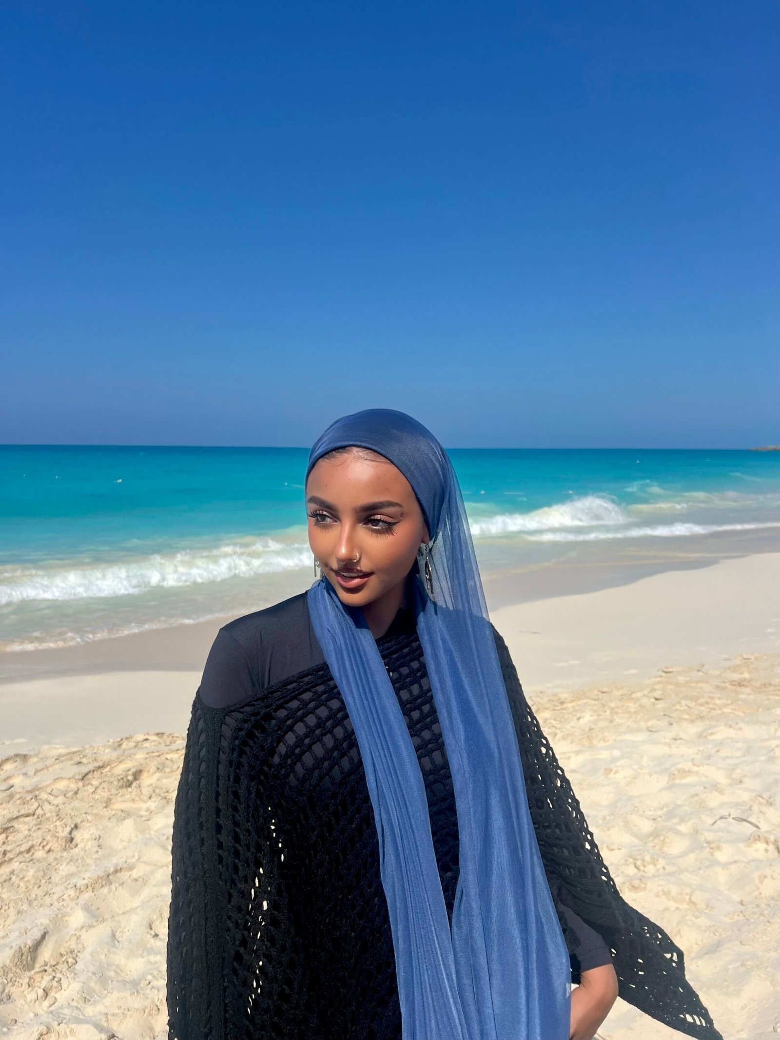 SWIMMING HIJAB (denim blue ) - Image 3