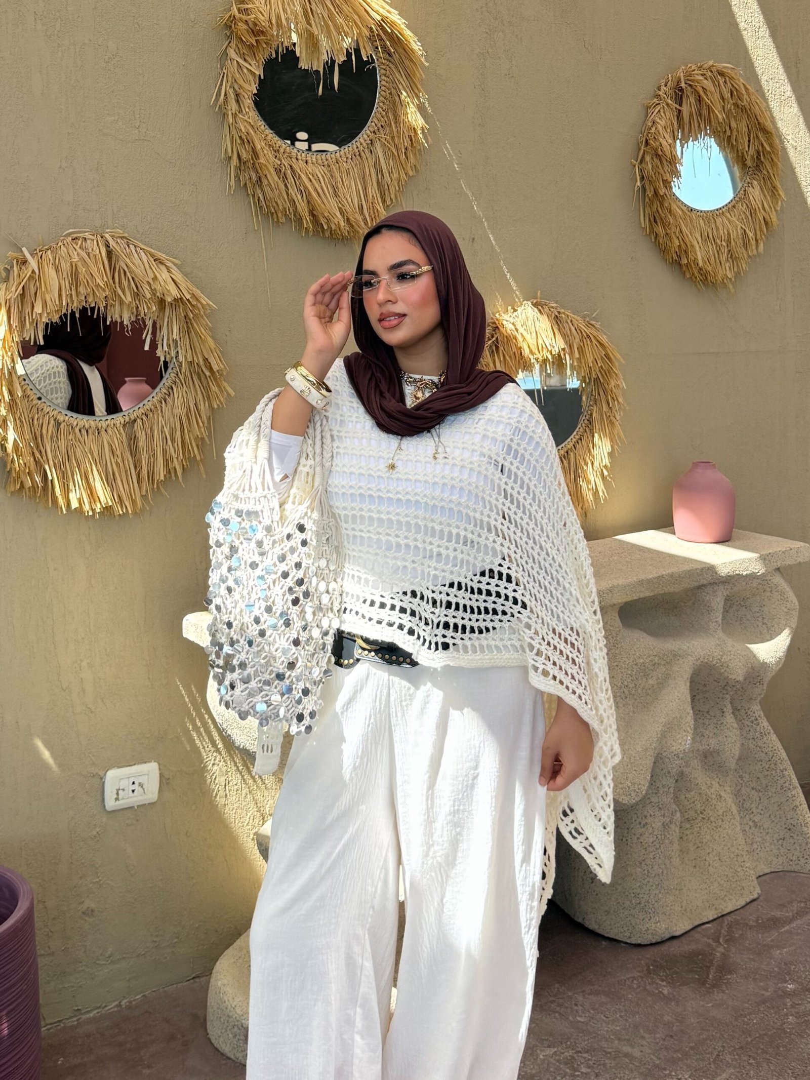Crochet Cover - Ups ( off white)